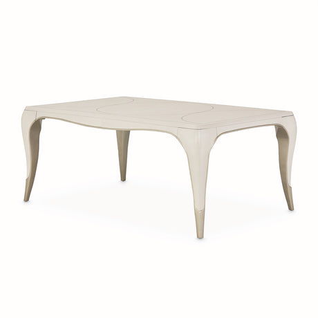 London Place Creamy Pearl Rectangular Dining Table from Michael Amini - Luna Furniture
