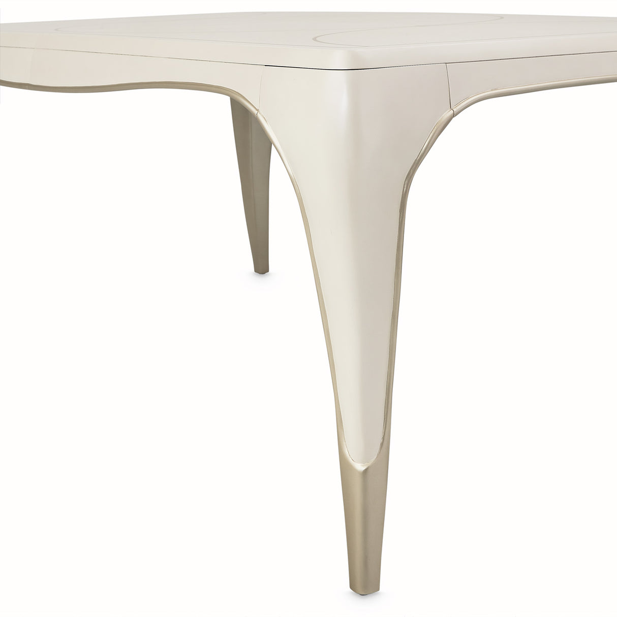 London Place Creamy Pearl Rectangular Dining Table from Michael Amini - Luna Furniture