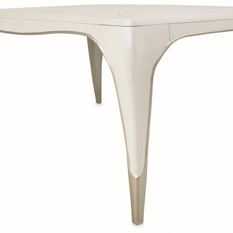 London Place Creamy Pearl Rectangular Dining Table from Michael Amini - Luna Furniture