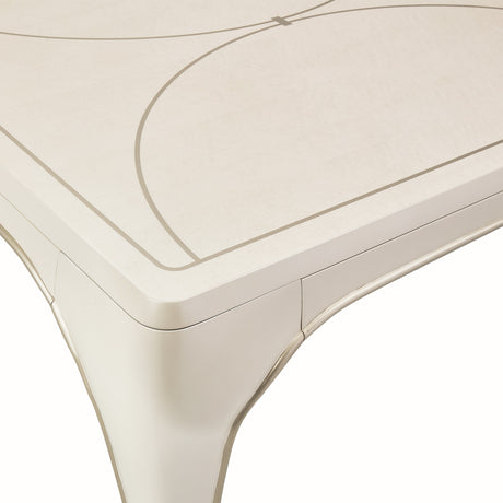 London Place Creamy Pearl Rectangular Dining Table from Michael Amini - Luna Furniture