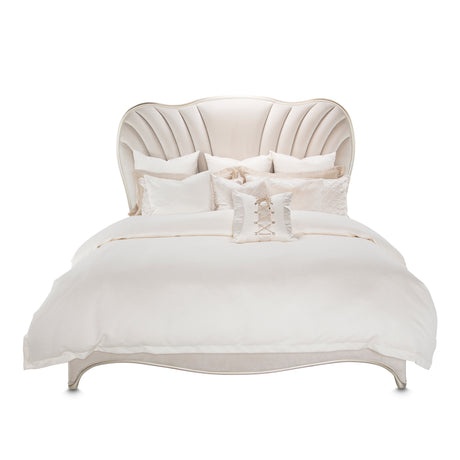 London Place Creamy Pearl Cal. King Bed from Michael Amini - Luna Furniture