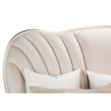 London Place Creamy Pearl Cal. King Bed from Michael Amini - Luna Furniture
