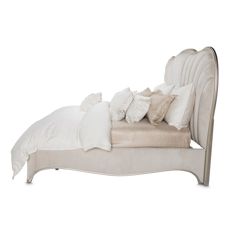 London Place Creamy Pearl Cal. King Bed from Michael Amini - Luna Furniture