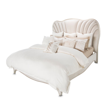 London Place Creamy Pearl Cal. King Bed from Michael Amini - Luna Furniture