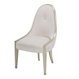 London Place Creamy Pearl Dining Side Chair from Michael Amini - Luna Furniture
