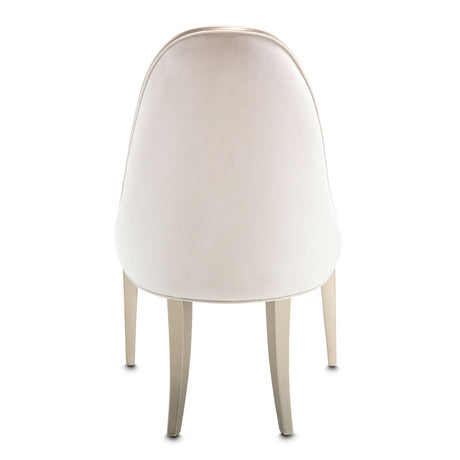 London Place Creamy Pearl Dining Side Chair from Michael Amini - Luna Furniture