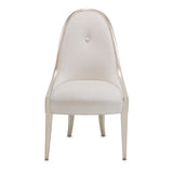 London Place Creamy Pearl Dining Side Chair from Michael Amini - Luna Furniture