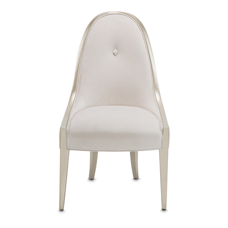 London Place Creamy Pearl Dining Side Chair from Michael Amini - Luna Furniture