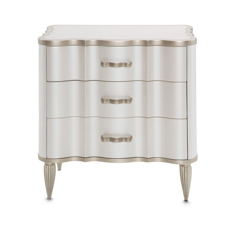 London Place Creamy Pearl Nightstand from Michael Amini - Luna Furniture