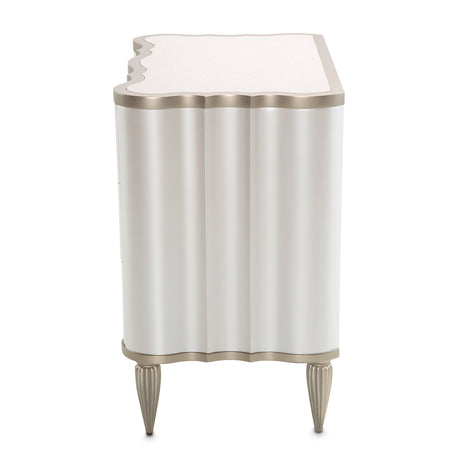 London Place Creamy Pearl Nightstand from Michael Amini - Luna Furniture