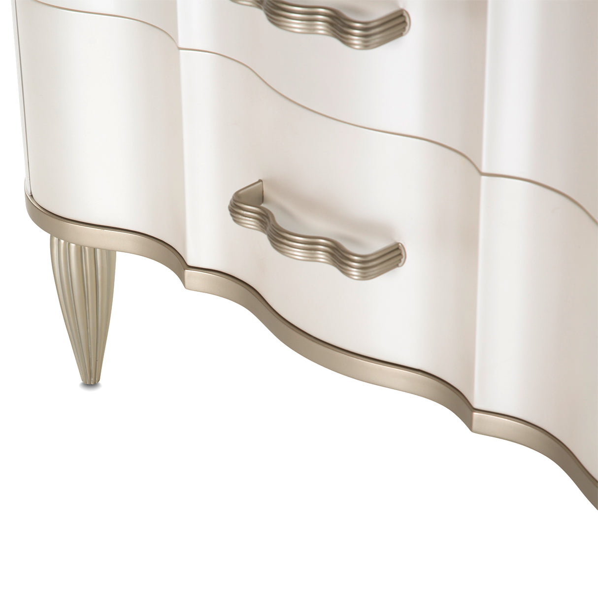 London Place Creamy Pearl Nightstand from Michael Amini - Luna Furniture