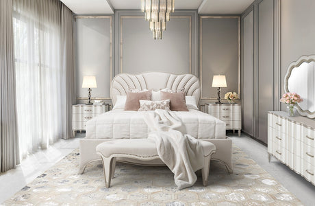 London Place Creamy Pearl Nightstand from Michael Amini - Luna Furniture
