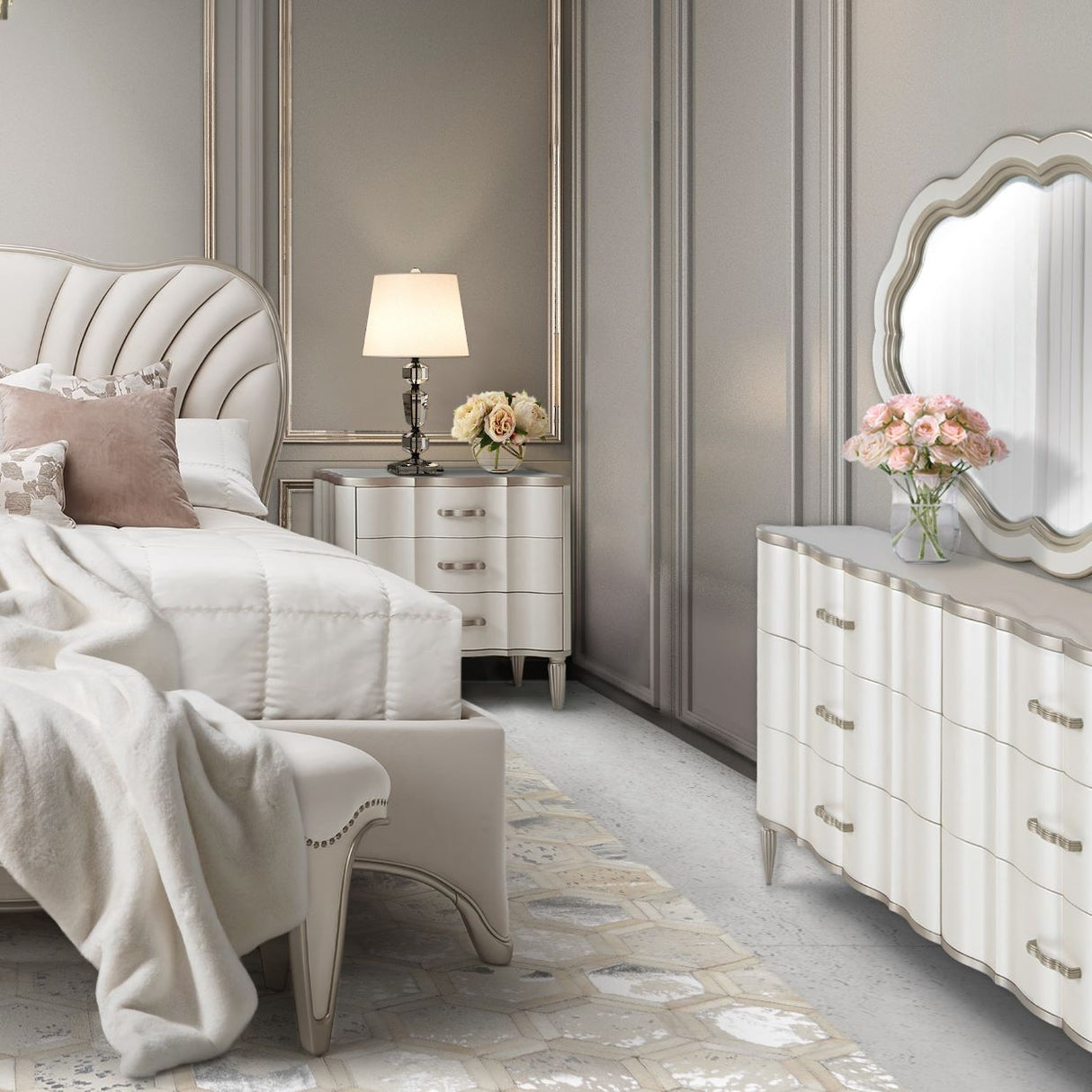 London Place Creamy Pearl Dresser from Michael Amini - Luna Furniture