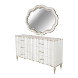 London Place Creamy Pearl Dresser With Mirror from Michael Amini - Luna Furniture