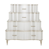 London Place Creamy Pearl Tiered Chest from Michael Amini - Luna Furniture