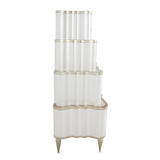 London Place Creamy Pearl Tiered Chest from Michael Amini - Luna Furniture
