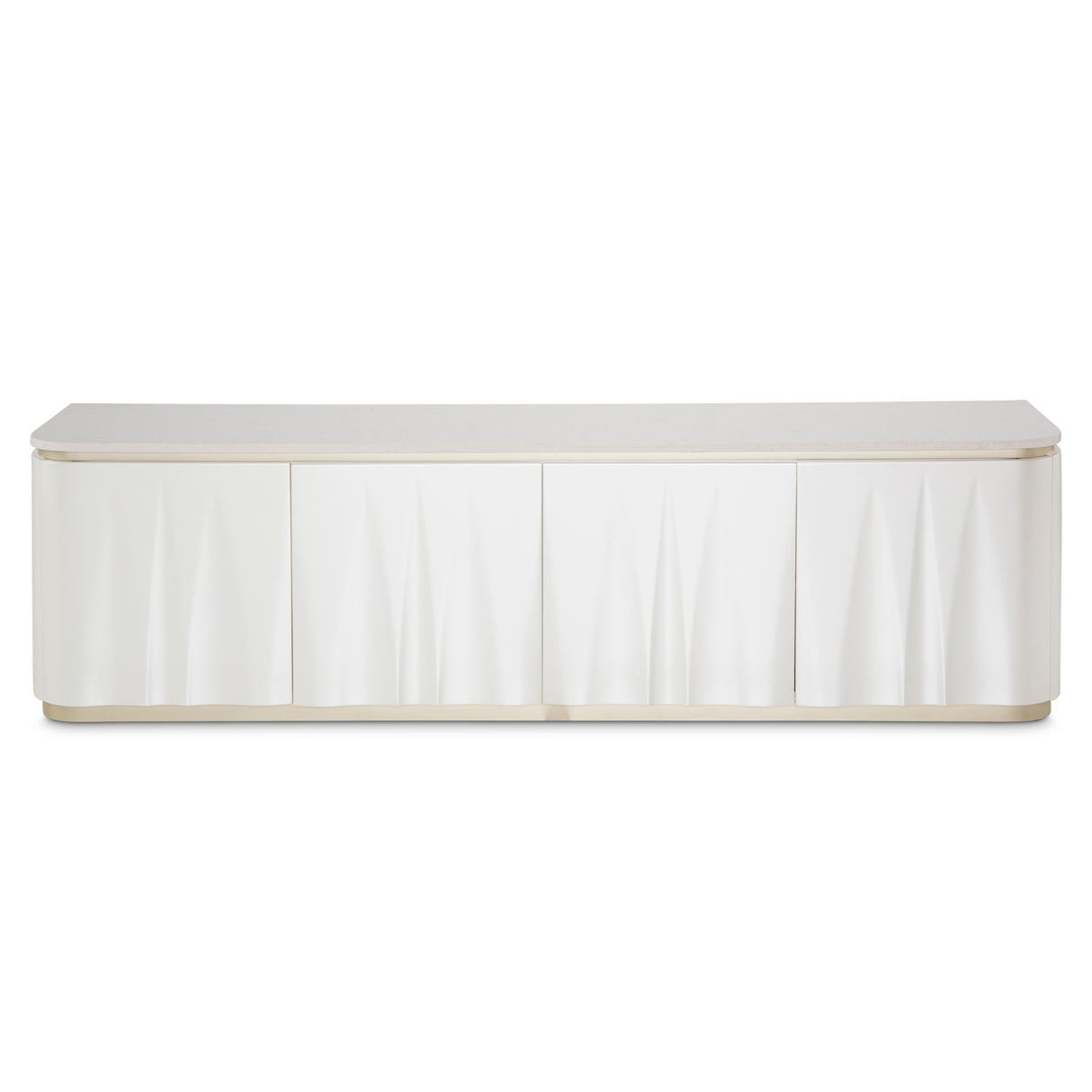 London Place Creamy Pearl Media Cabinet from Michael Amini - Luna Furniture