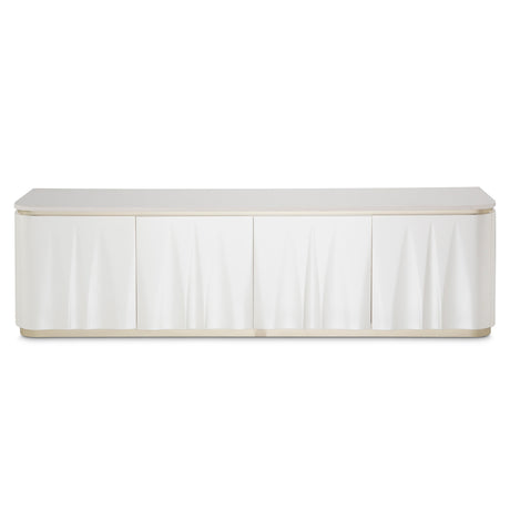 London Place Creamy Pearl Media Cabinet from Michael Amini - Luna Furniture