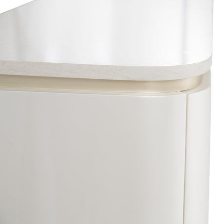London Place Creamy Pearl Media Cabinet from Michael Amini - Luna Furniture