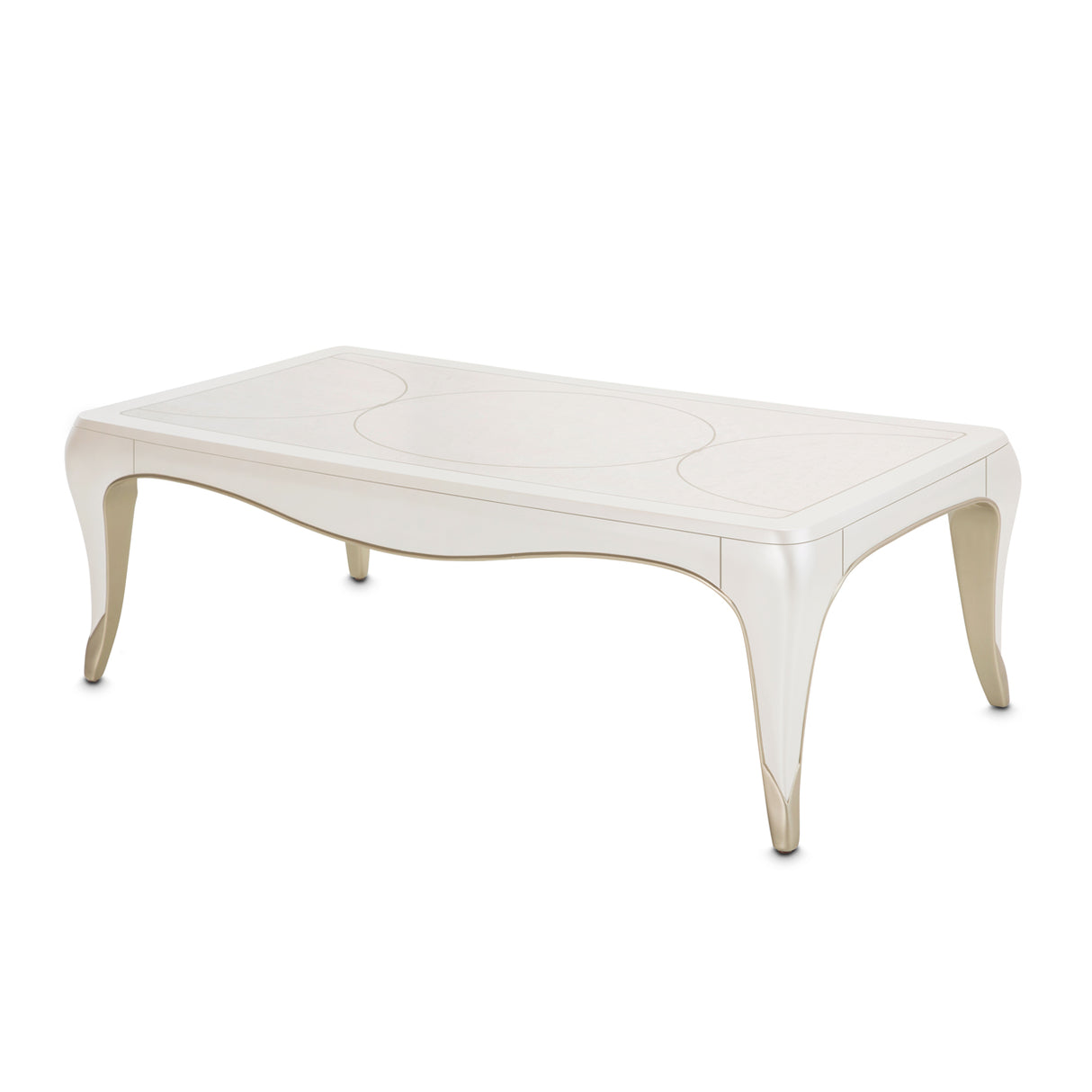 London Place Creamy Pearl Cocktail Table from Michael Amini - Luna Furniture