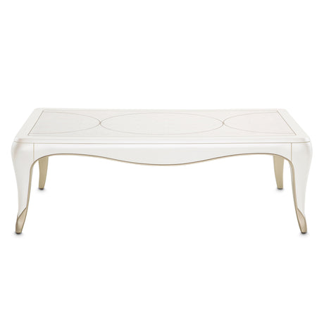 London Place Creamy Pearl Cocktail Table from Michael Amini - Luna Furniture