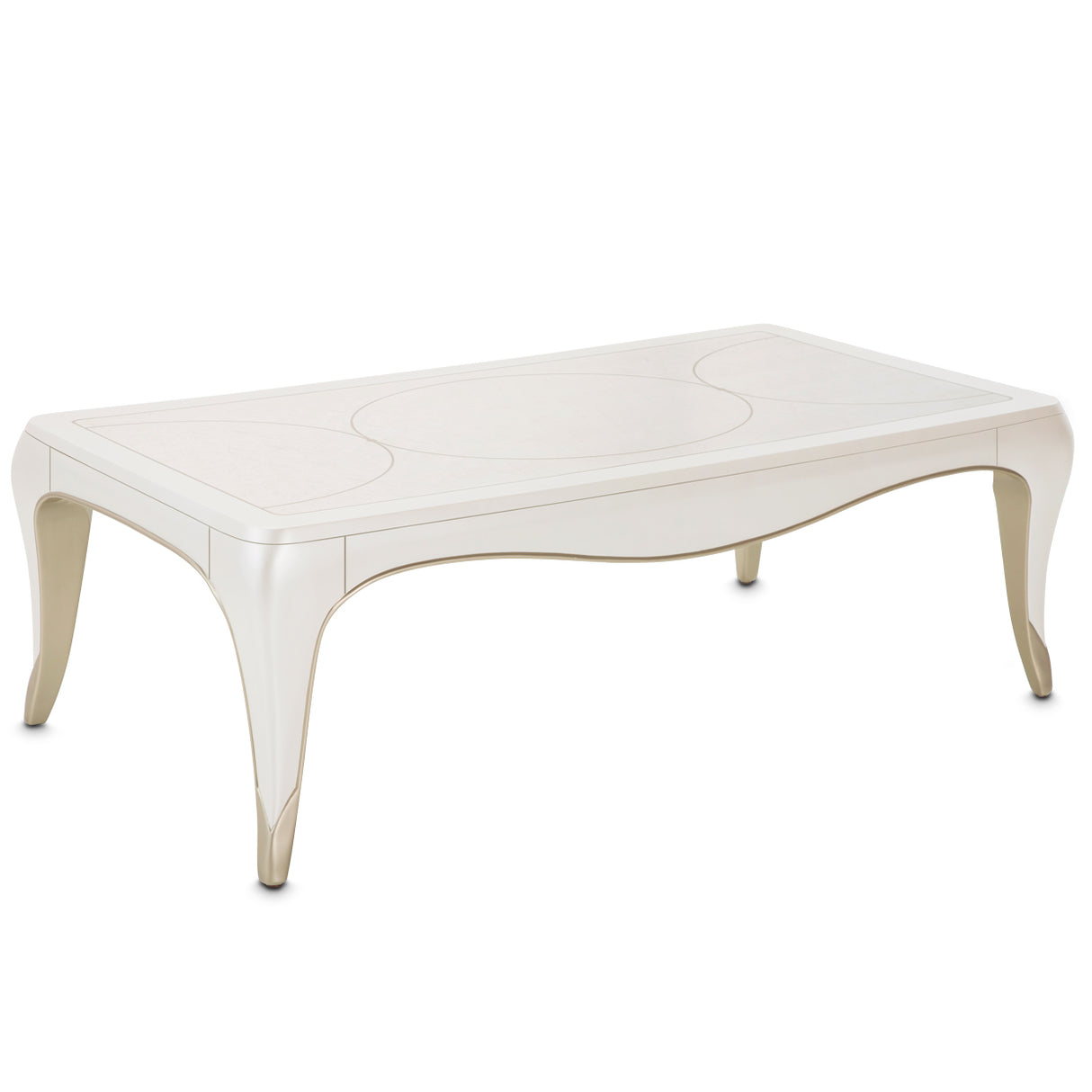London Place Creamy Pearl Cocktail Table from Michael Amini - Luna Furniture