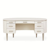 London Place Creamy Pearl Desk from Michael Amini - Luna Furniture