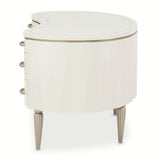 London Place Creamy Pearl Desk from Michael Amini - Luna Furniture