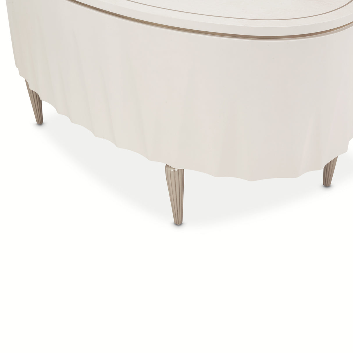 London Place Creamy Pearl Desk from Michael Amini - Luna Furniture
