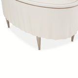 London Place Creamy Pearl Desk from Michael Amini - Luna Furniture