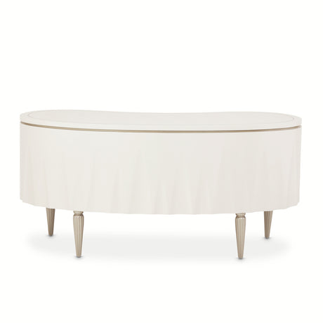 London Place Creamy Pearl Desk from Michael Amini - Luna Furniture