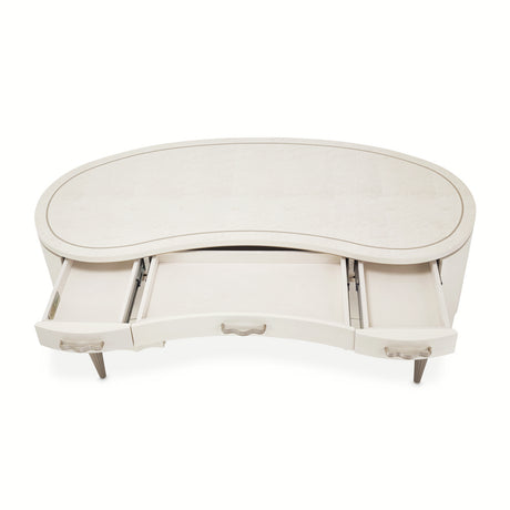 London Place Creamy Pearl Desk from Michael Amini - Luna Furniture