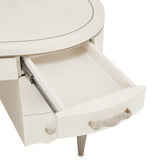 London Place Creamy Pearl Desk from Michael Amini - Luna Furniture