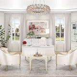 London Place Creamy Pearl Desk from Michael Amini - Luna Furniture