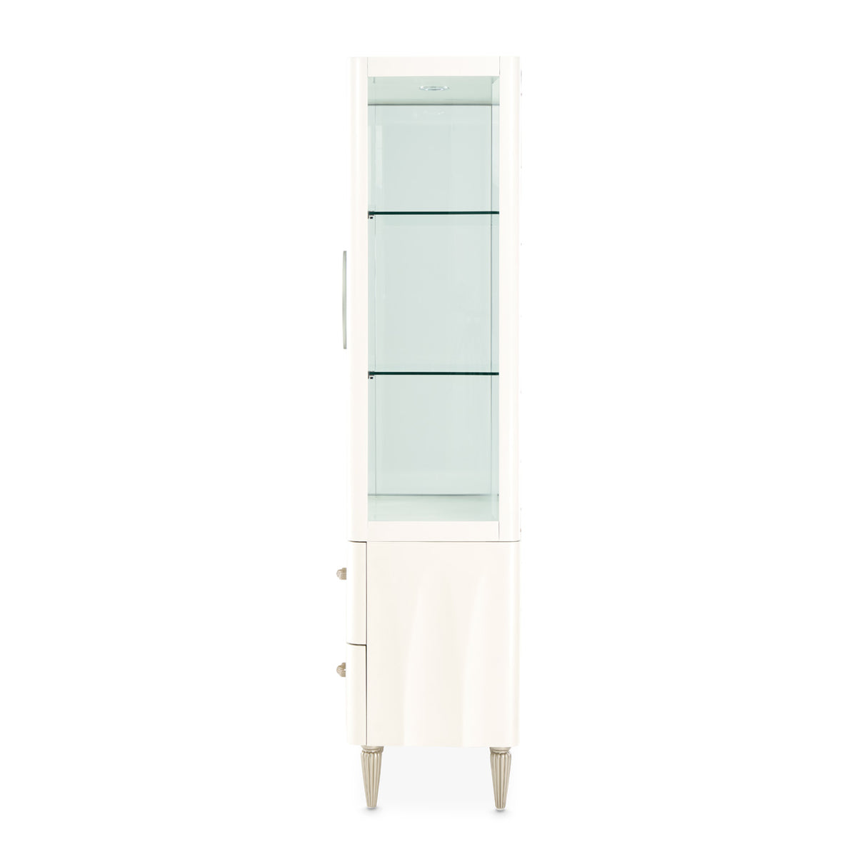 London Place Creamy Pearl Display Cabinet from Michael Amini - Luna Furniture