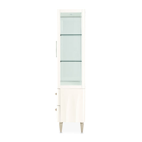 London Place Creamy Pearl Display Cabinet from Michael Amini - Luna Furniture
