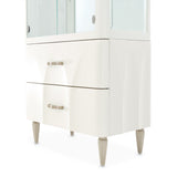 London Place Creamy Pearl Display Cabinet from Michael Amini - Luna Furniture