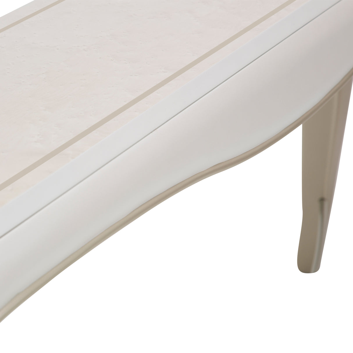 London Place Creamy Pearl Console Table from Michael Amini - Luna Furniture