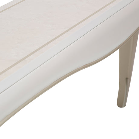 London Place Creamy Pearl Console Table from Michael Amini - Luna Furniture