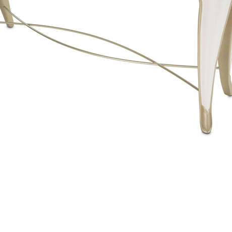 London Place Creamy Pearl Console Table from Michael Amini - Luna Furniture