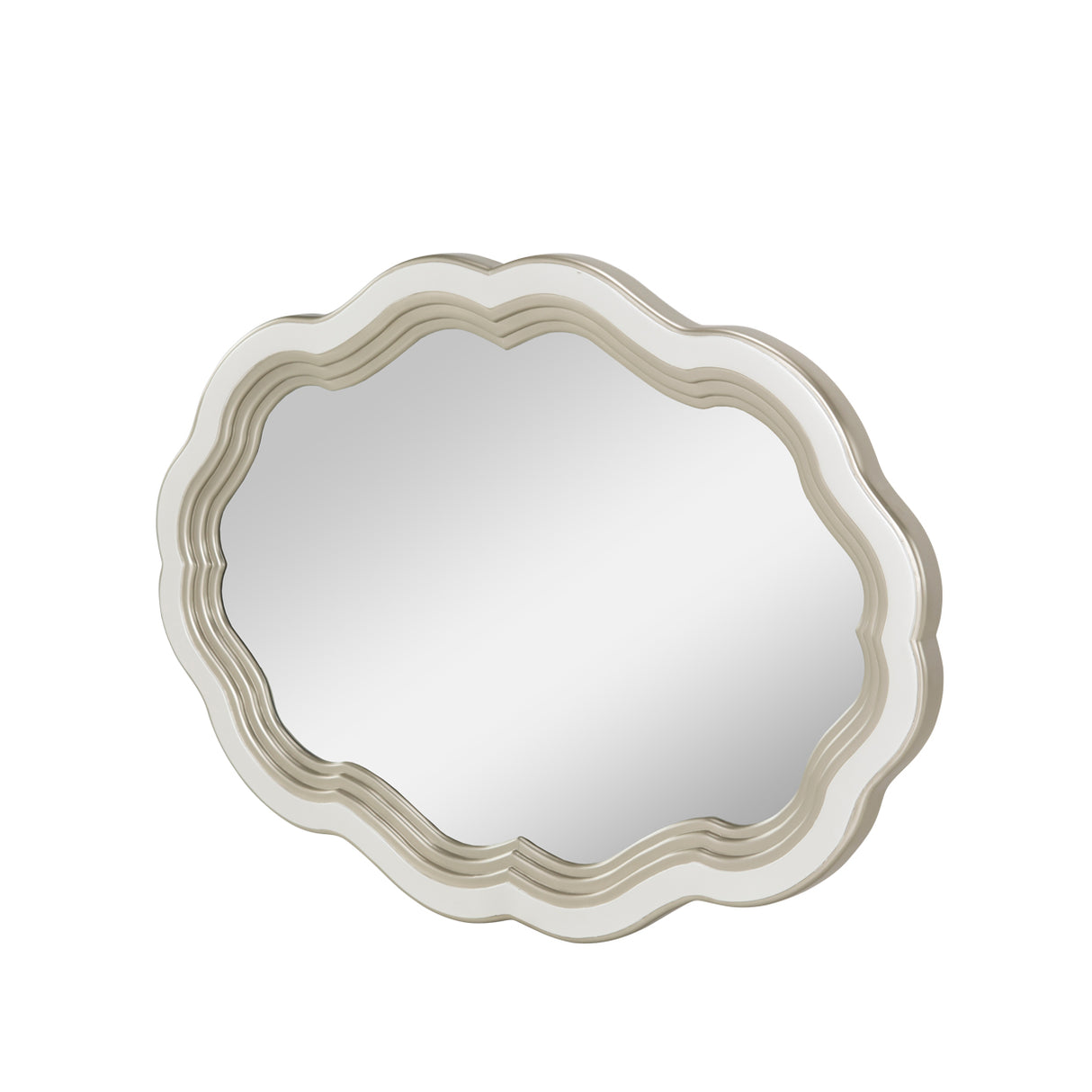 London Place Creamy Pearl Wall Mirror from Michael Amini - Luna Furniture