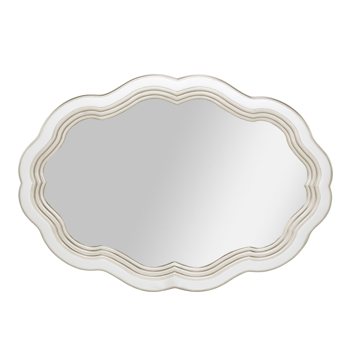 London Place Creamy Pearl Wall Mirror from Michael Amini - Luna Furniture