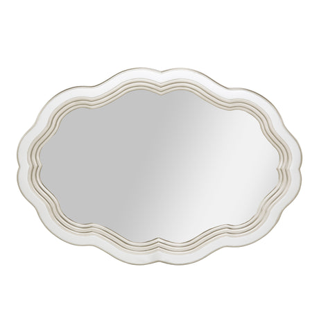 London Place Creamy Pearl Wall Mirror from Michael Amini - Luna Furniture
