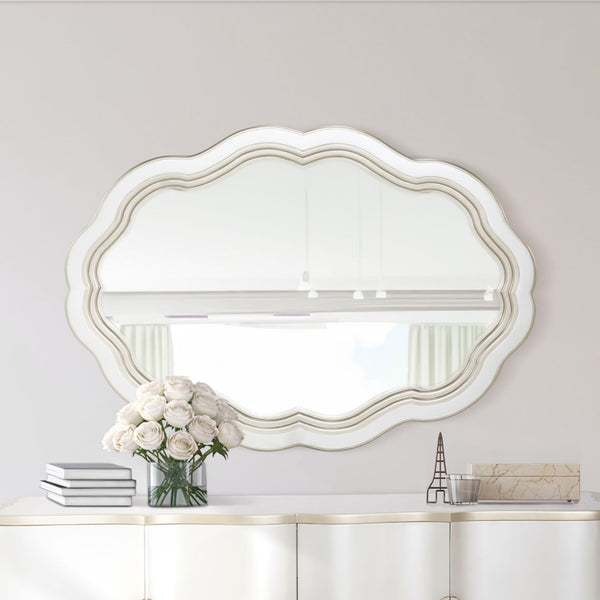 London Place Creamy Pearl Wall Mirror