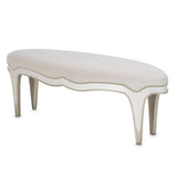 London Place Creamy Pearl Accent Bench from Michael Amini - Luna Furniture