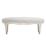 London Place Creamy Pearl Accent Bench from Michael Amini - Luna Furniture