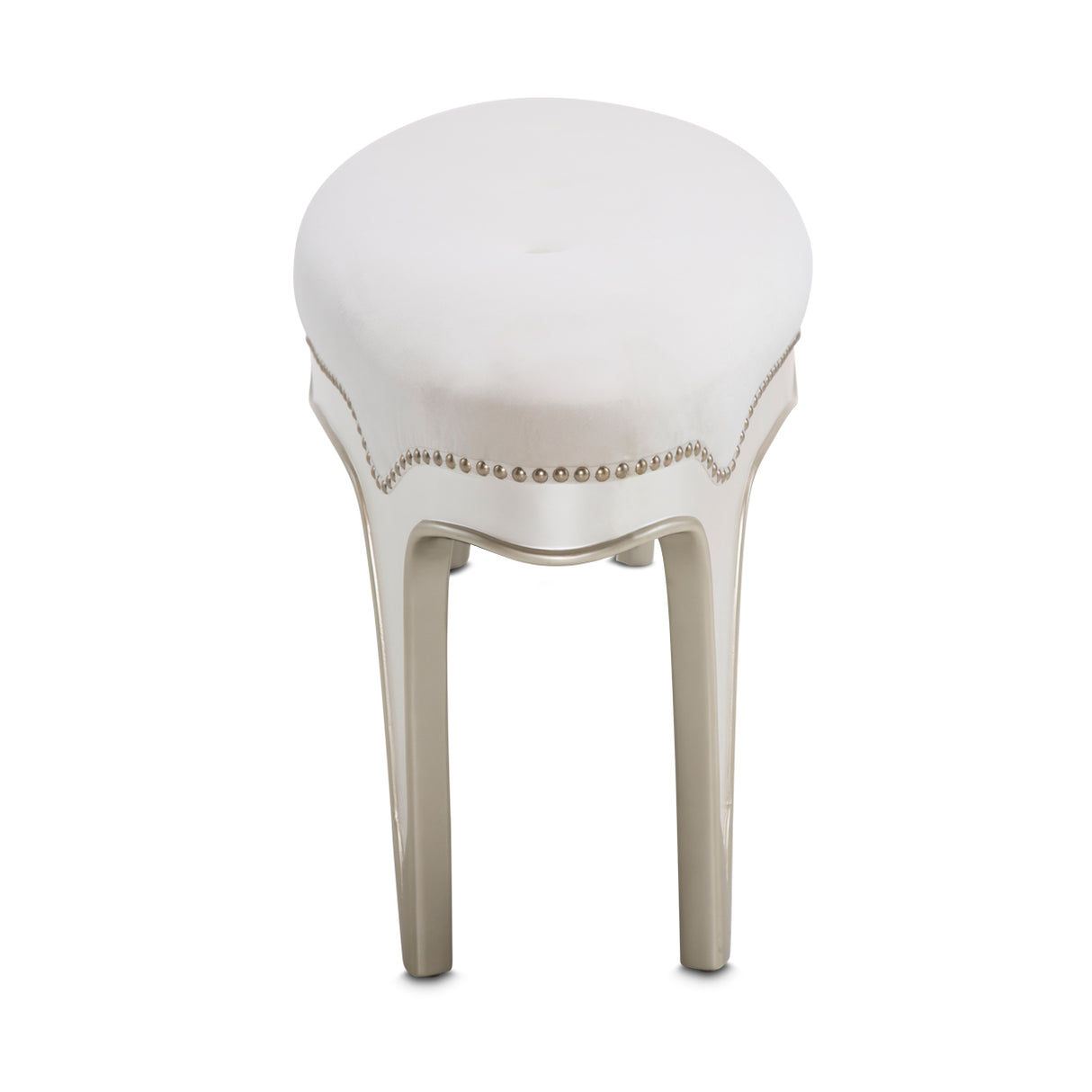 London Place Creamy Pearl Accent Bench from Michael Amini - Luna Furniture