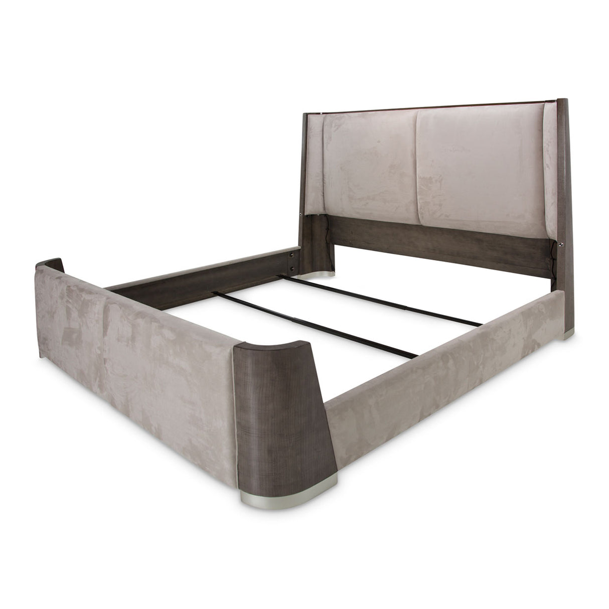 Roxbury Park Slate Eastern King Dual-panel Bed from Michael Amini - Luna Furniture