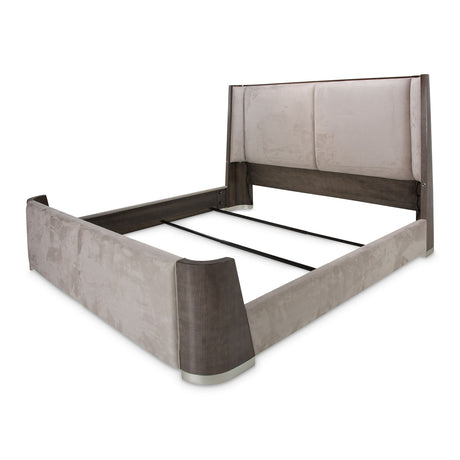 Roxbury Park Slate Eastern King Dual-panel Bed from Michael Amini - Luna Furniture