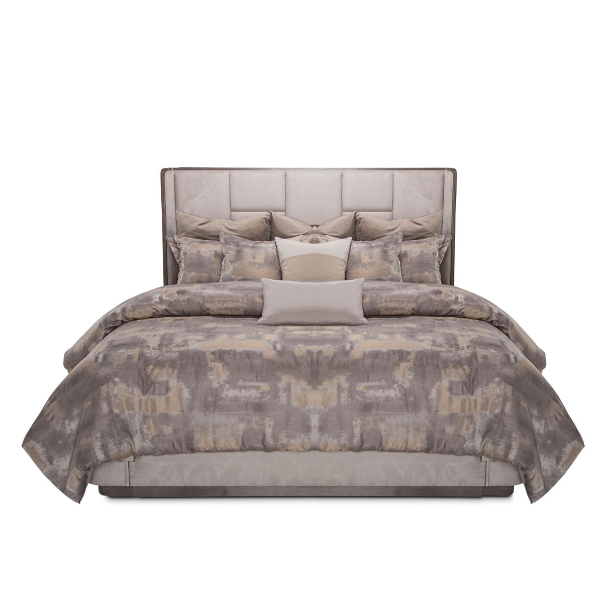 Roxbury Park Slate Queen Multi-panel Bed from Michael Amini - Luna Furniture
